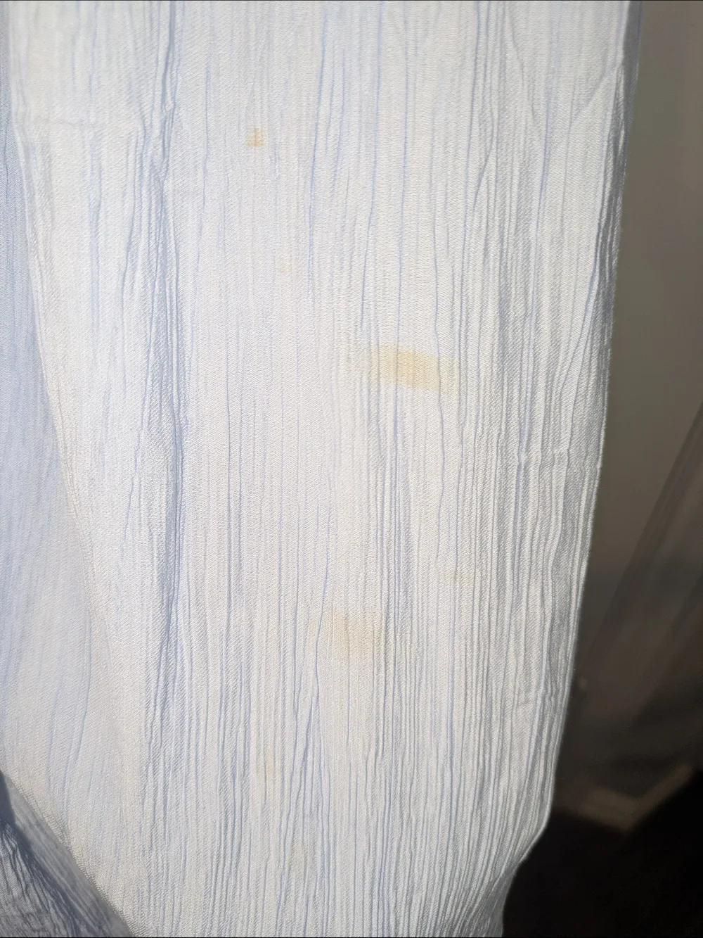 Abercrombie & Fitch Light Blue Crinkle Gauze Smocked Maxi Dress L
